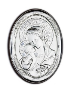 Virgin Mary Bilaminate Sterling Silver 0813