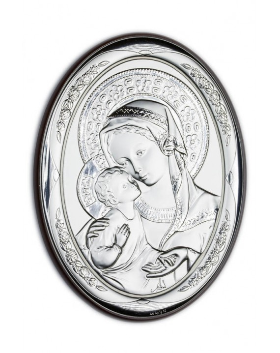 Virgin Mary Bilaminate Sterling Silver 0813
