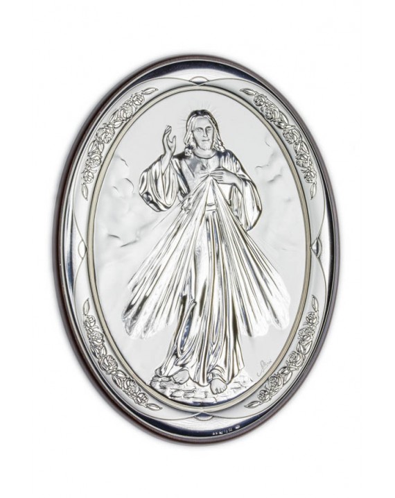 Divine Mercy Bilaminate Sterling Silver 0811