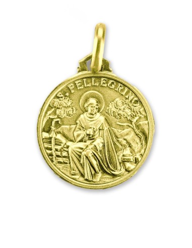 Gold Plated St. Peregrine Medal