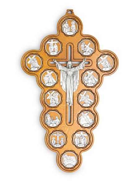 Light Wood Via Crucis