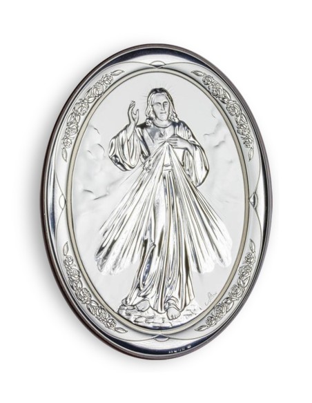 Divine Mercy Bilaminate Sterling Silver