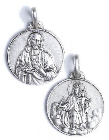 Sterling Silver Scapular Medal