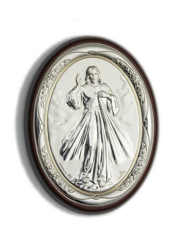 Divine Mercy Bilaminate Sterling Silver 0854