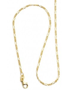 Gold Plated Sterling Silver Figaro Chain