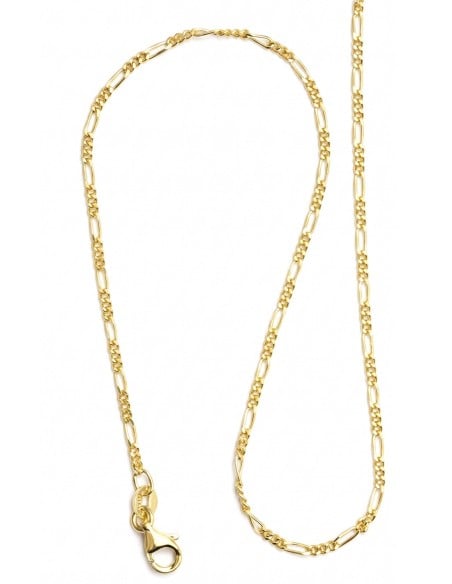 Gold Plated Sterling Silver Figaro Chain