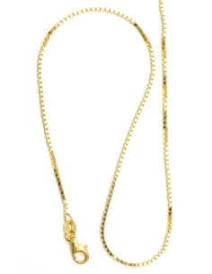 Gold Plated Sterling Silver Box Chain