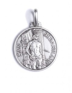Sterling Silver St. Sebastian Medal