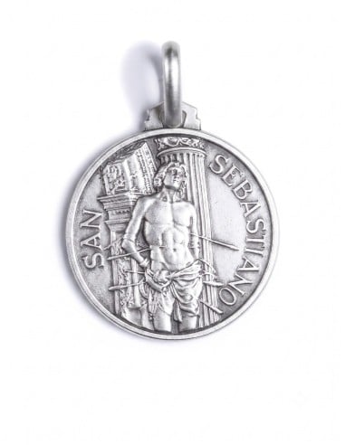 Sterling Silver St. Sebastian Medal