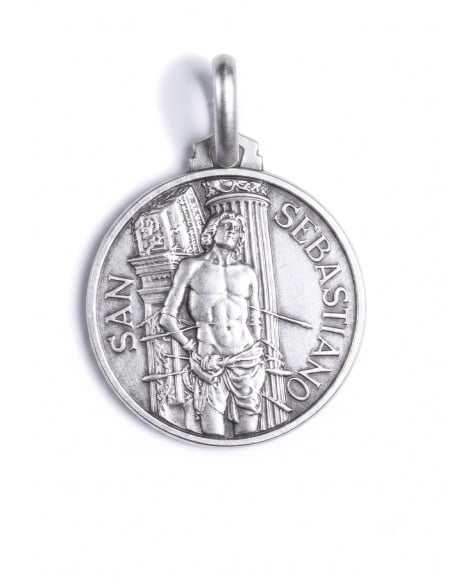 Sterling Silver St. Sebastian Medal