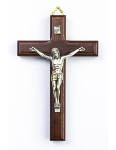 Dark Wood Wall Crucifix 2