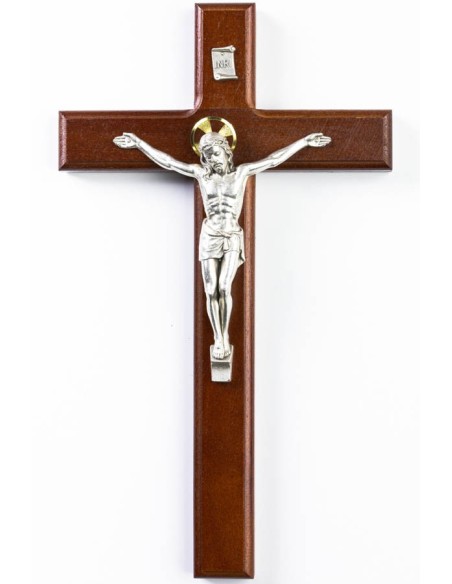 Dark Wood Wall Crucifix