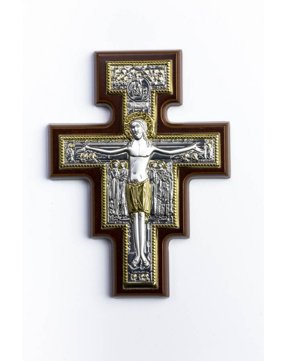 San Damiano Silver Plated Crucifix