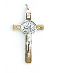 St. Benedict Crucifix light wood and metal St. Benedict Crucifix light wood and metal