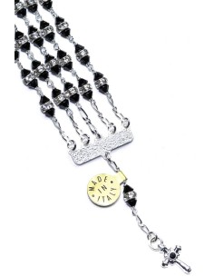 Jewel Rosary Bracelet Black strass Jewel Rosary Bracelet Black strass