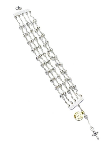Jewel Rosary Bracelet Clear Cristal and strass Jewel Rosary Bracelet Clear Cristal and strass