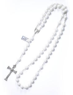 White shell Rosary 8mm Beads