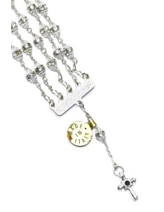 Jewel Rosary Bracelet Clear Cristal and strass