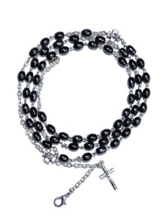 Hematite Rosary long Bracelet