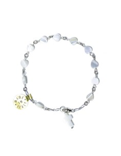 Hearth mother of pearl Rosary bracelet Hearth mother of pearl Rosary bracelet