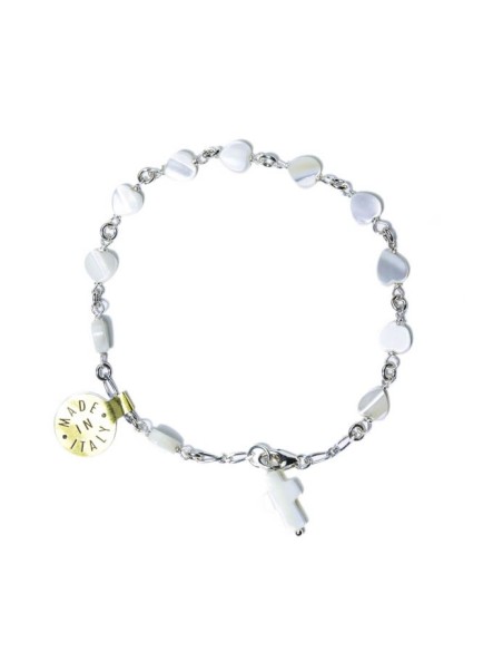 Hearth mother of pearl Rosary bracelet Hearth mother of pearl Rosary bracelet