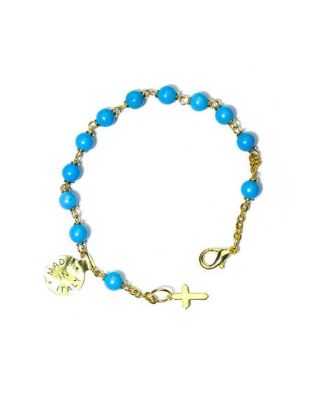 Turquoise gold plated Rosary bracelet Turquoise gold plated Rosary bracelet
