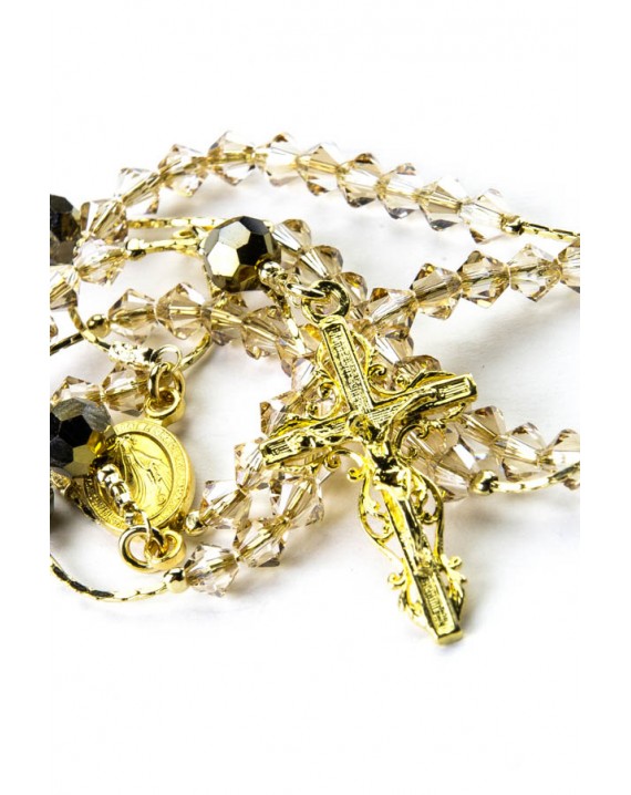 Clear Swarovski Gold Plated Silver Necklace