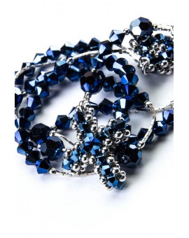 Blue Swarovski and Silver Necklace