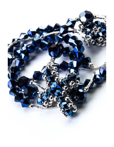 Blue Swarovski and Silver Necklace