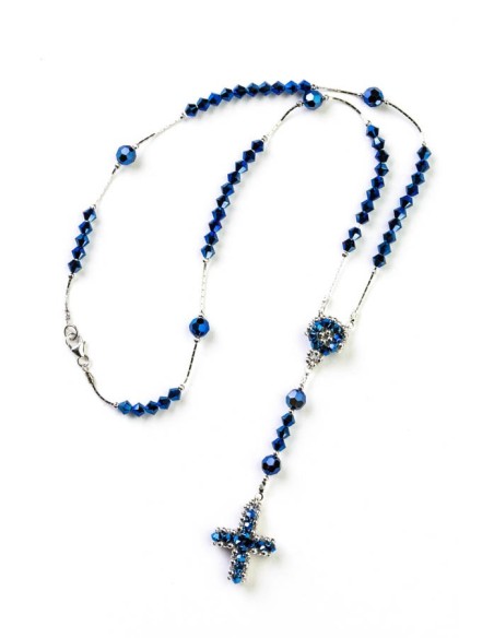 Blue Swarovski and Silver Necklace Blue Swarovski and Silver Necklace