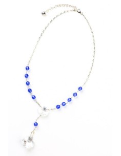 Swarovsky Light Blue and Clear Crystal Necklace Swarovsky Light Blue and Clear Crystal Necklace