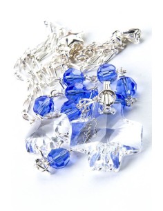 Swarovsky Light Blue and Clear Crystal Necklace Swarovsky Light Blue and Clear Crystal Necklace