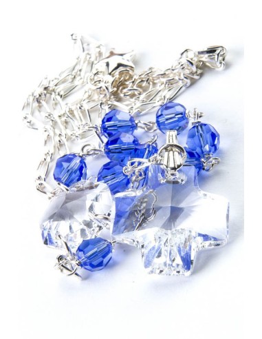 Swarovsky Light Blue and Clear Crystal Necklace Swarovsky Light Blue and Clear Crystal Necklace