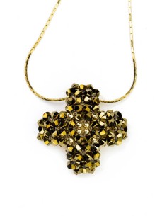 Swarovski Gold Cross pendant