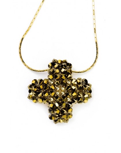 Swarovski Gold Cross pendant
