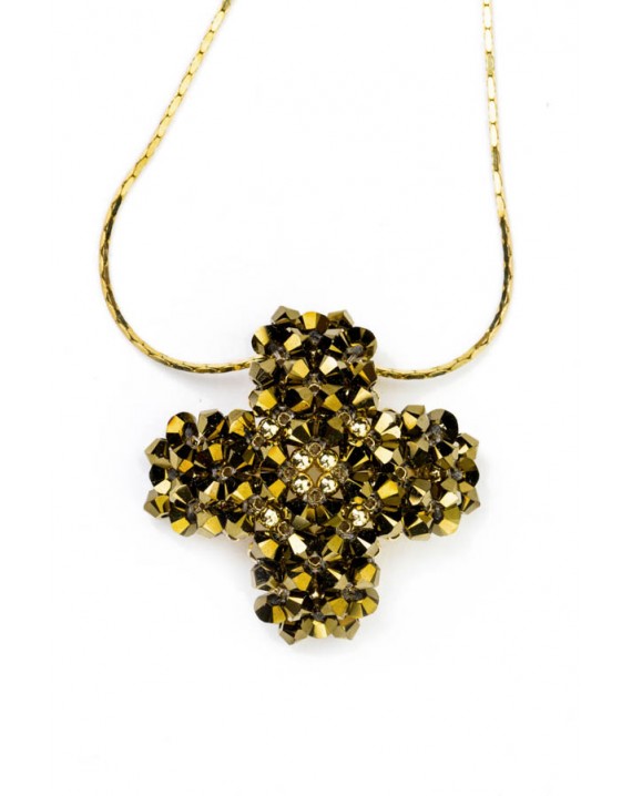 Swarovski Gold Cross pendant