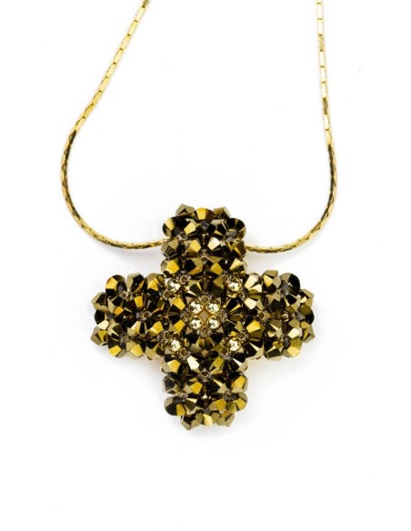 Swarovski Gold Cross pendant