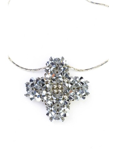 Swarovski Gray and Silver Cross necklace Swarovski Gray and Silver Cross necklace