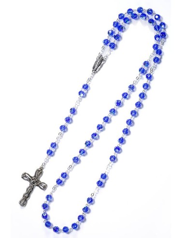 Blue Swarovski Crystal Rosary