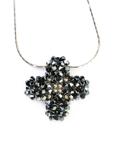Swarovski Black and Silver Cross necklace Swarovski Black and Silver Cross necklace