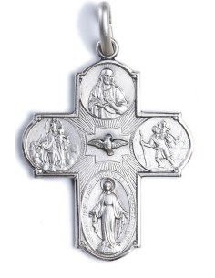 Four Way Medal Cross Sterling Silver Four Way Medal Cross Sterling Silver