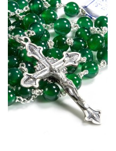 Green Agata Silver Christmas Gift