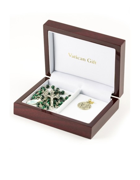 Greeen Malachite and Silver Christmas Gift Greeen Malachite and Silver Christmas Gift