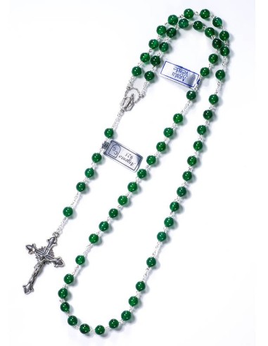 Deep Green Agata Rosary