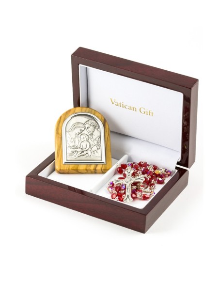 Red Crystal drop and Silver Christmas Gift Red Crystal drop and Silver Christmas Gift