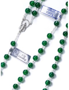 Deep Green Agata Rosary