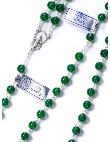 Deep Green Agata Rosary