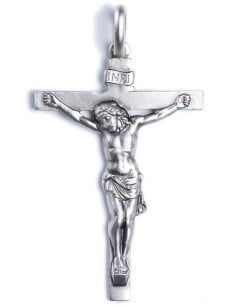 Sterling Silver Christ Body Crucifix Pendant