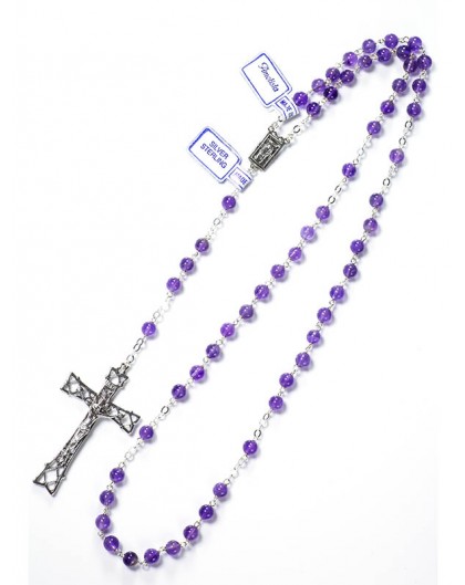 Amethyst Rosary 7mm beads