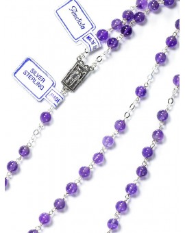 Amethyst Rosary 7mm beads